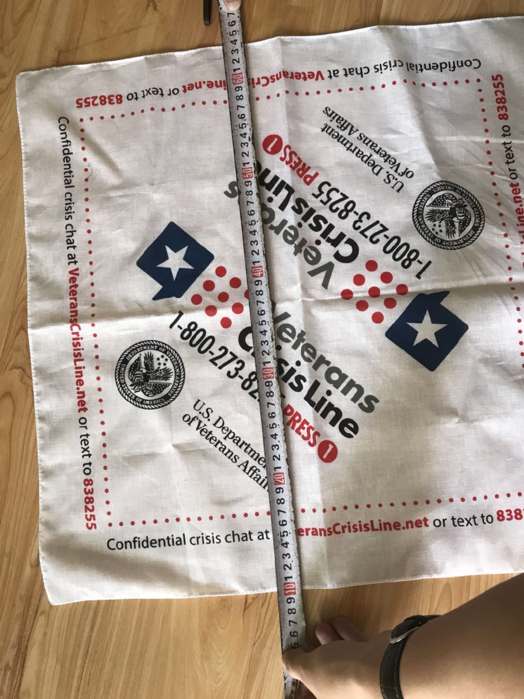 OEM Wholesale USA Square 100% Organic Cotton America Army White Color Bandana