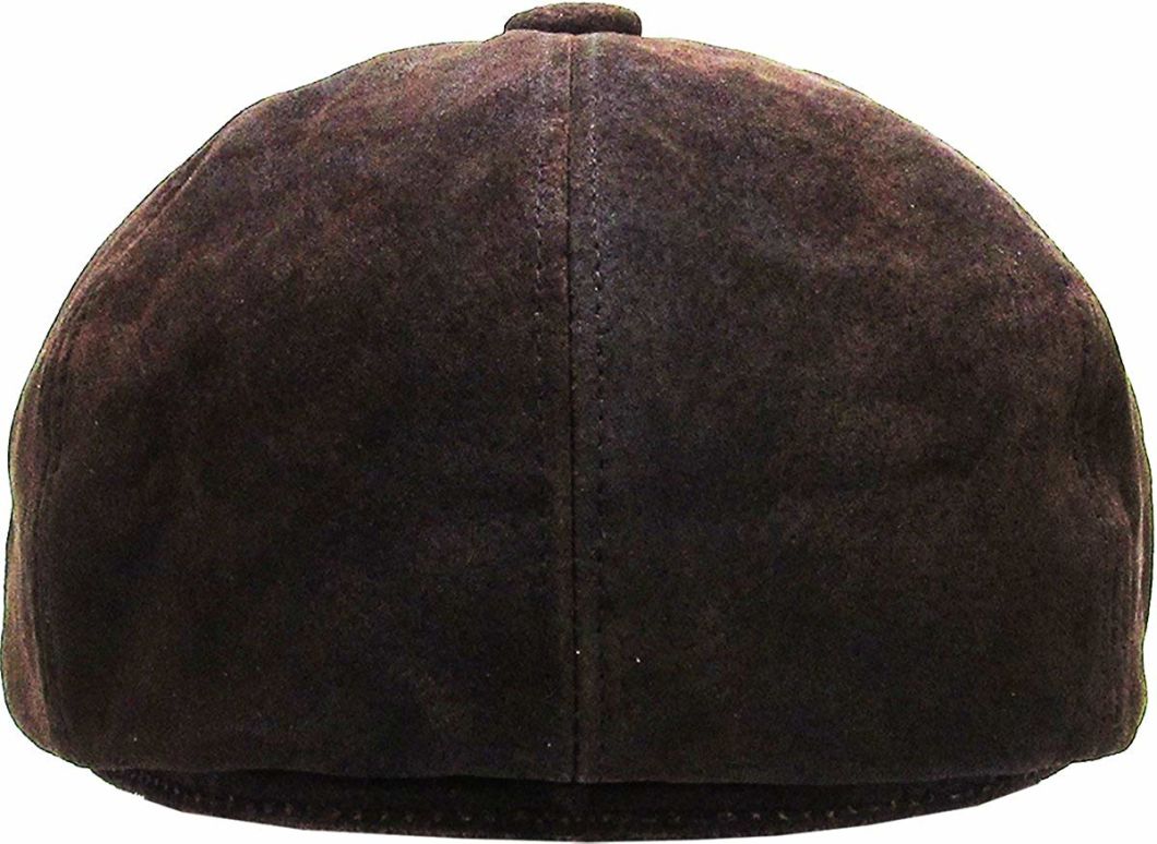 BSCI Audit Winter Adjustable Newsboy 100% Genuine Leather IVY Cap
