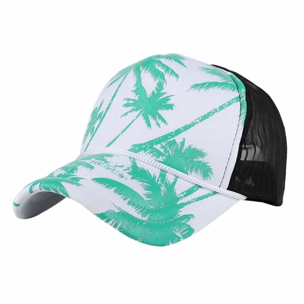 Sedex Audit 100% Polyester Mesh Trucker Cap Printing Coconut Tree