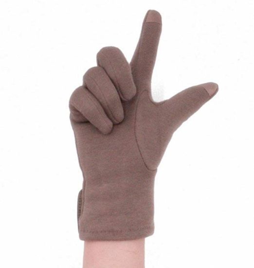 Touchscreen Fleece Windproof Winter Warm Wear Fashion Gloves with Button