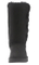 Sedex Audit Women′s Female Suede Fur Three Buttons Flat Knee High Knee Sheepskin Wool Boots