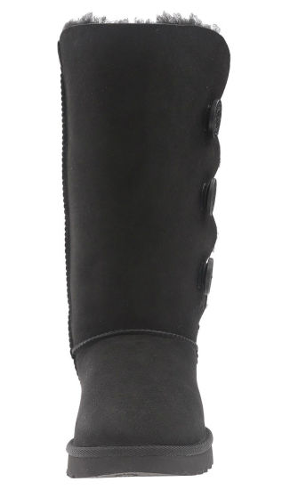 Sedex Audit Women′s Female Suede Fur Three Buttons Flat Knee High Knee Sheepskin Wool Boots
