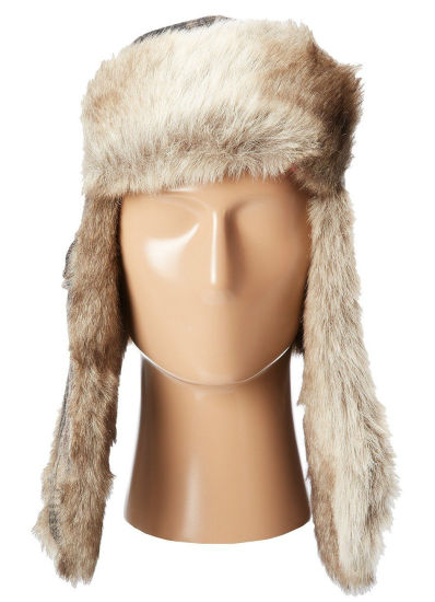 BSCI Audit 100% Polyester Russian Winter Trooper Fur Hat with Earflap