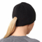 Fleece Blank Winter Beanie Ponytail Hat with 100% Polyester