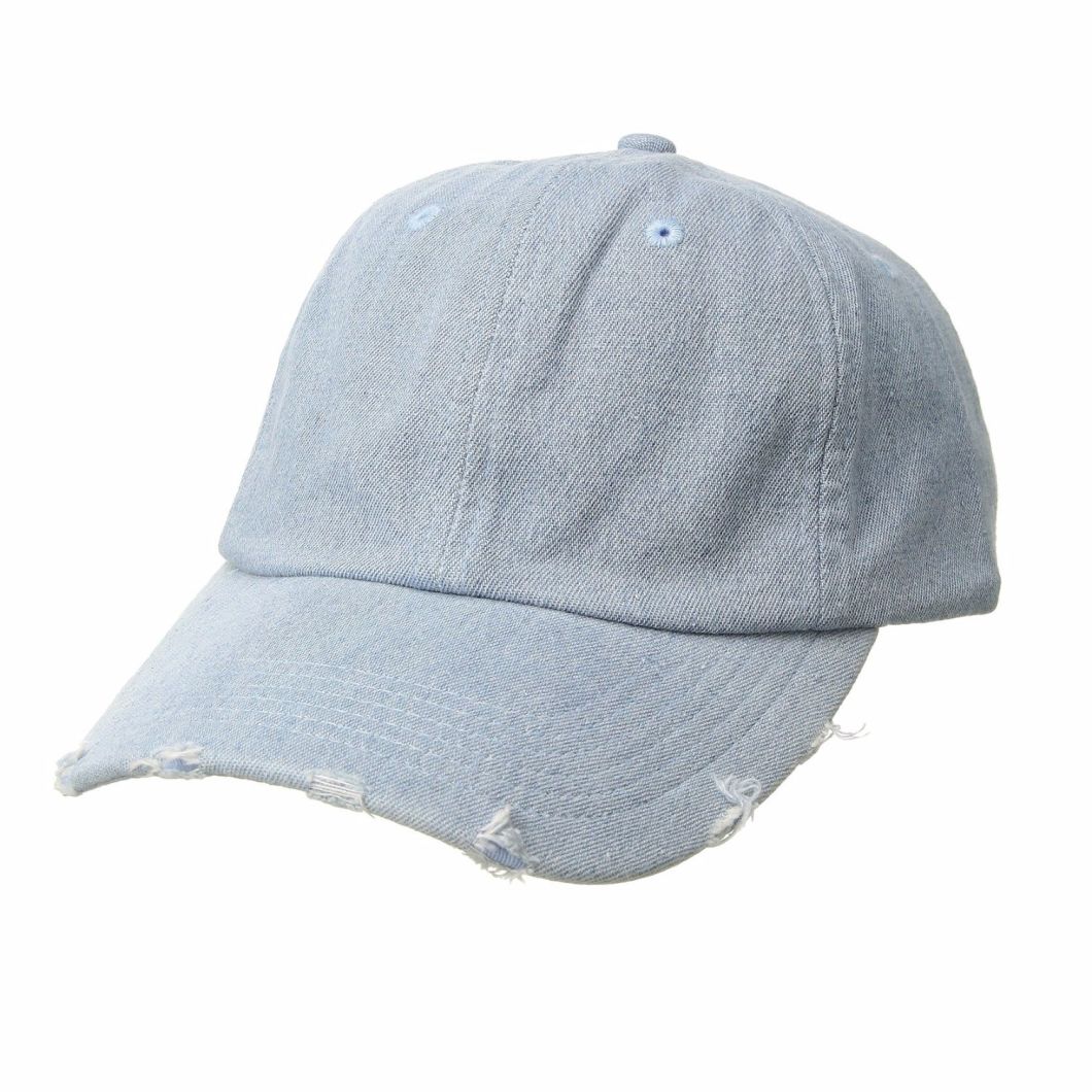 BSCI Audit Custom Adjustable Washed Cotton Blank Distressed Baseball Cap