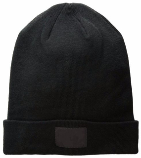 Custom Acrylic Warm Beanie Knitted Patch Wide Cuff Sample Hat