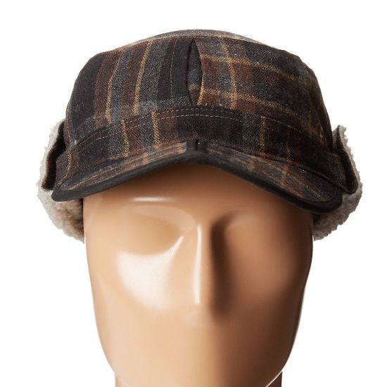 BSCI Audit Wool Polyester Fleece Cap Winter with Flip-up Contoured Earflaps