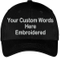 100% Cotton Custom Cap Hat with Your Custom Word Embroidered