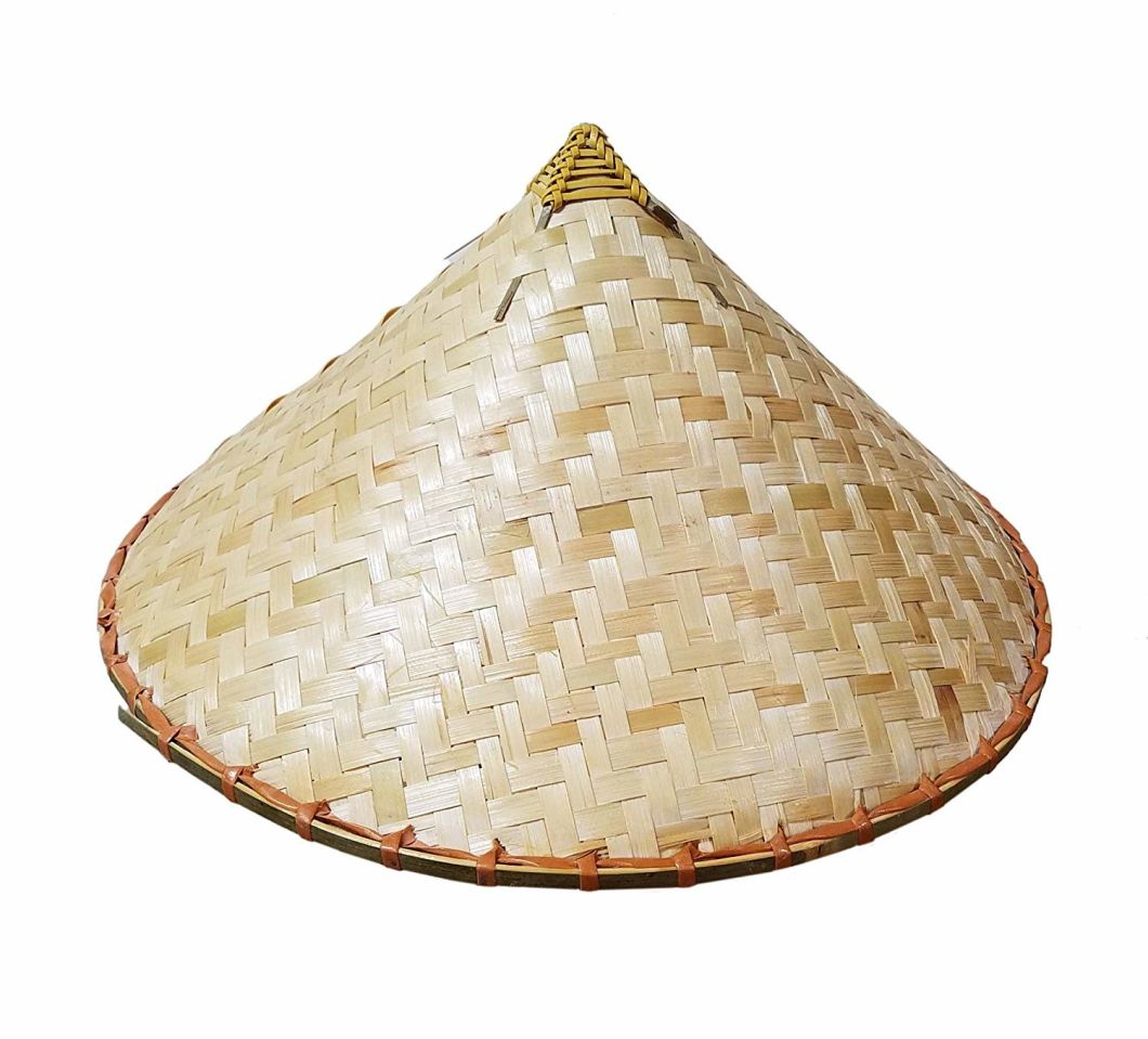 Wholesale Custom Chinese Asian Sun Protect Straw Bamboo Farmer Conical Hat