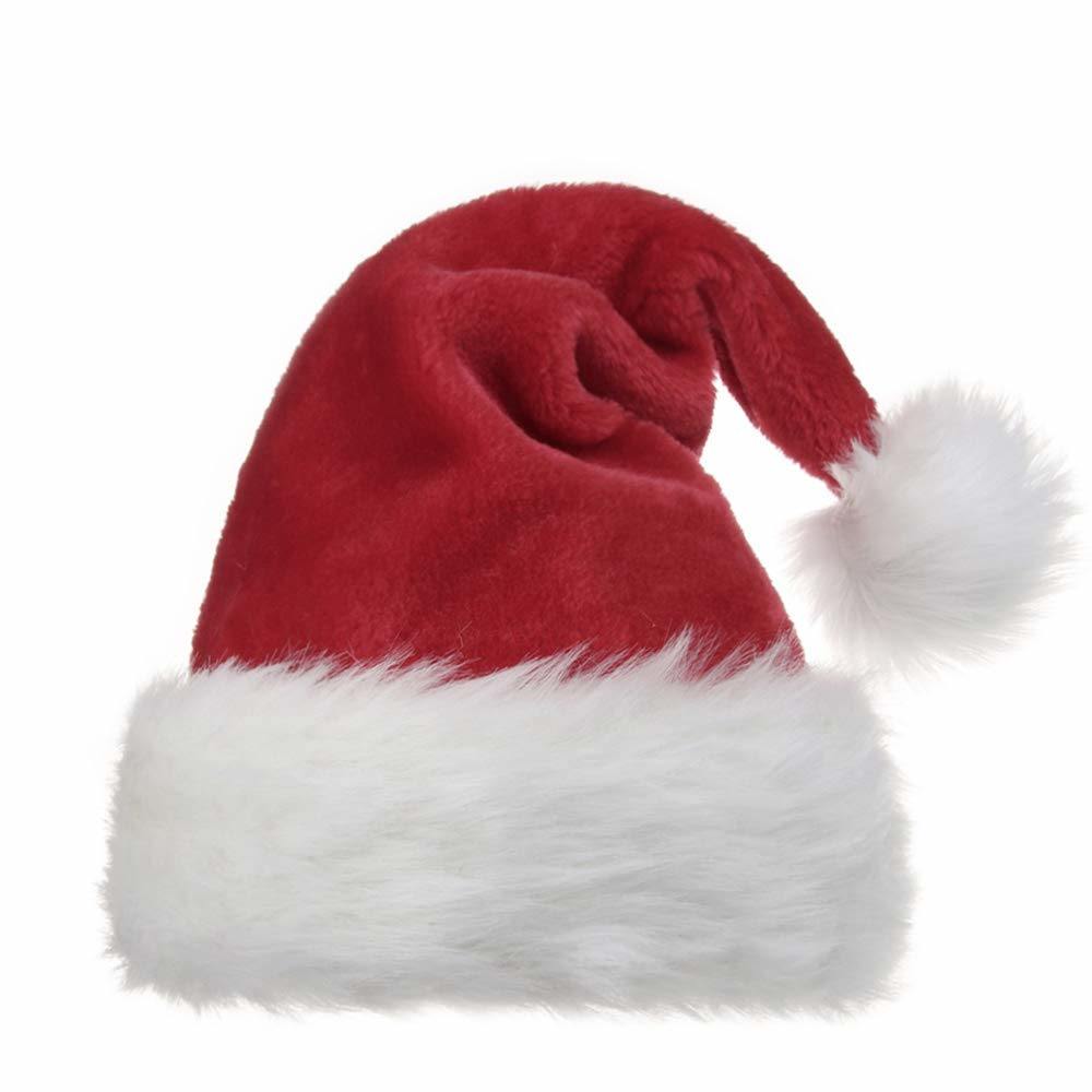 Custom Unisex Winter Beanie Red Soft Christmas Hat Santa Claus