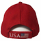 100% Cotton Embroidery American Flag Baseball Style Red Donald Trump Cap