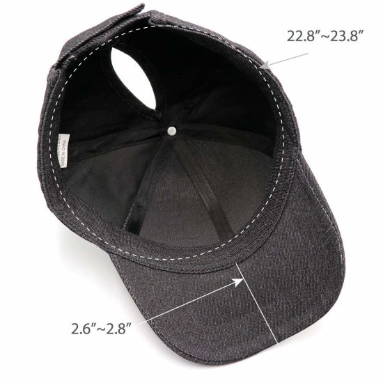 Ponytail Messy High Buns Mesh Plain Polyester Womens Baseball Cap