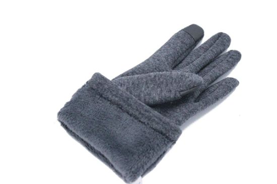 Winter Warm Fleece Windproof Touchscreen Women Black Ladies Gloves