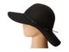 Wax Cord Hatband Wide Floppy Brim Wool Hat for Women