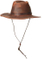 Wholesale Custom Unisex Brown Panama Cowboy Leather Hat with String