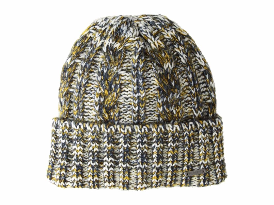 BSCI Audit Acrylic Customized Winter Warm Striped Beanie Hat Knitted