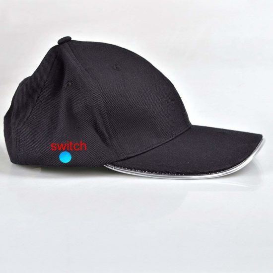 Sedex Audit Cotton Sport Baseball Cap LED Light up Hat Customized