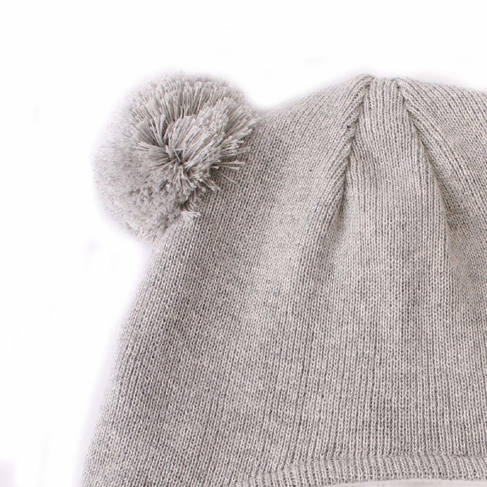 Toddler Soft Warm Fleece Lining Beanie Earflap Baby Hat Cap
