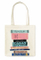 100% Cotton Simple New York Canvas Book Tote Bag Printed with Multicolored Stack of Books