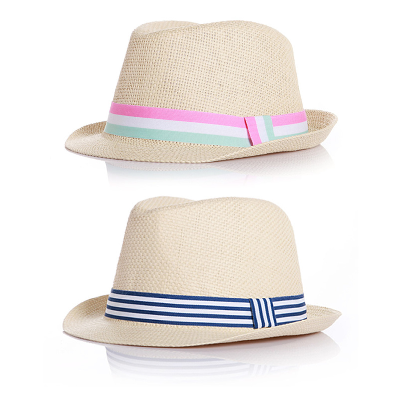BSCI Audit Children Paper Bucket Summer Fashion Kids Straw Hat
