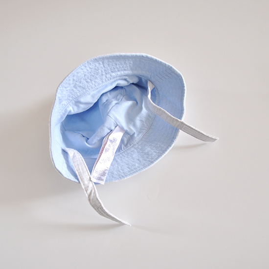 Denim Custom Short Brim Folding Cotton Roll up Customized Logo White Baby Bucket Hat