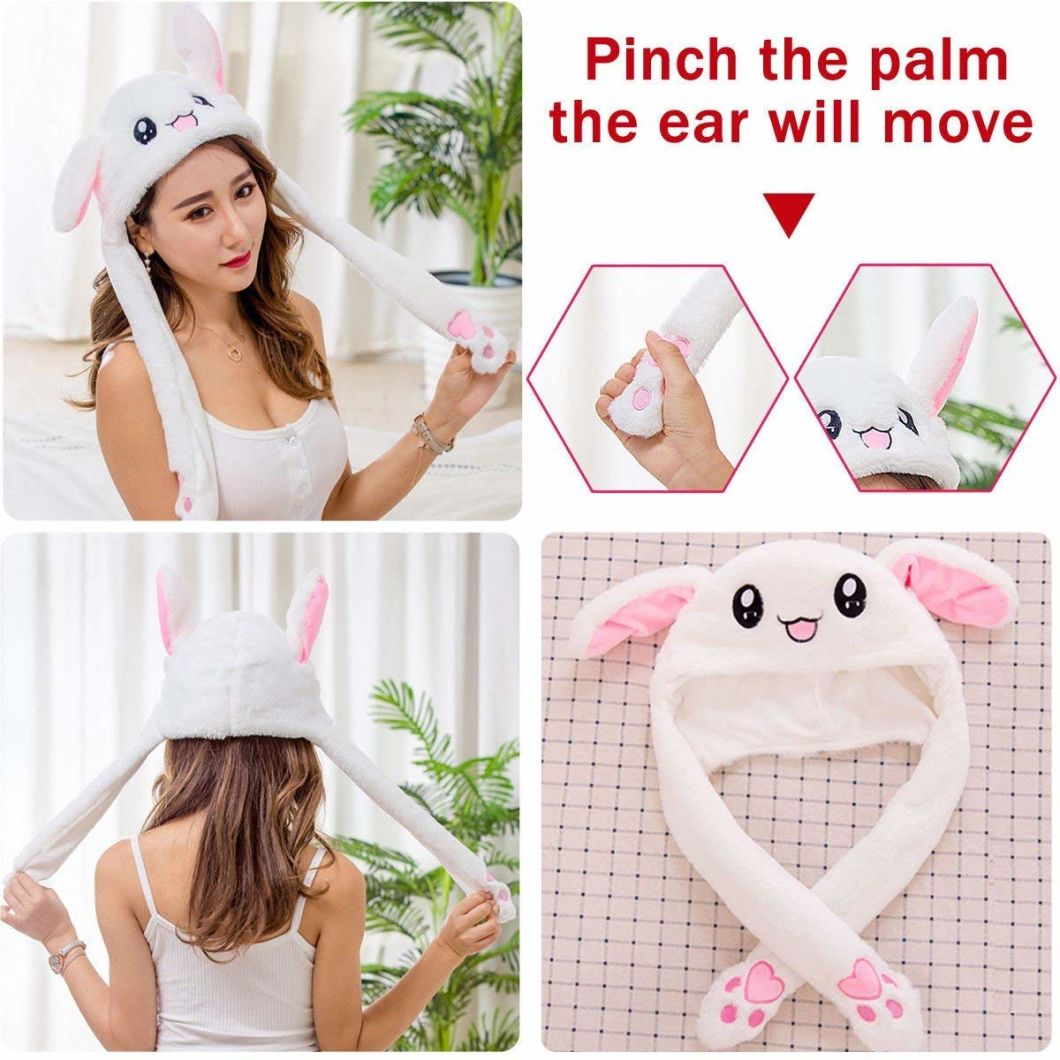 Movable Hat Ear Winter Halloween Christmas Animal Rabbit Hat