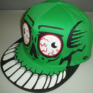 Wholesale Cotton 6-Panel Green Embroidery Custom Boy Funny Snapback Cap