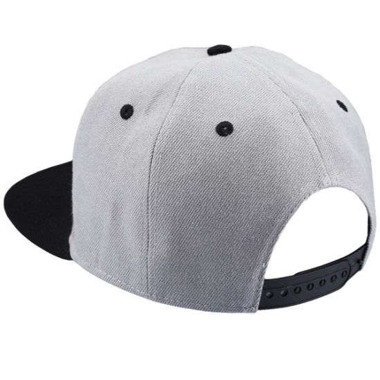 100% Polyester Unisex Adjustable Flat Bill Trucker Plain Snapback Cap