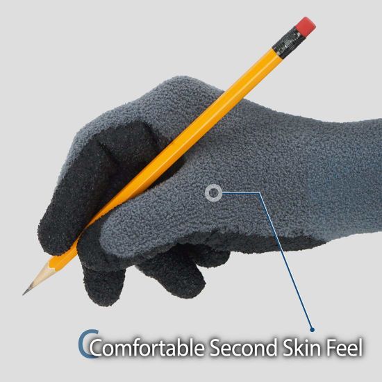 100% Polyester Warm Fleece Spandex Stretch Fit Winter Work Gloves