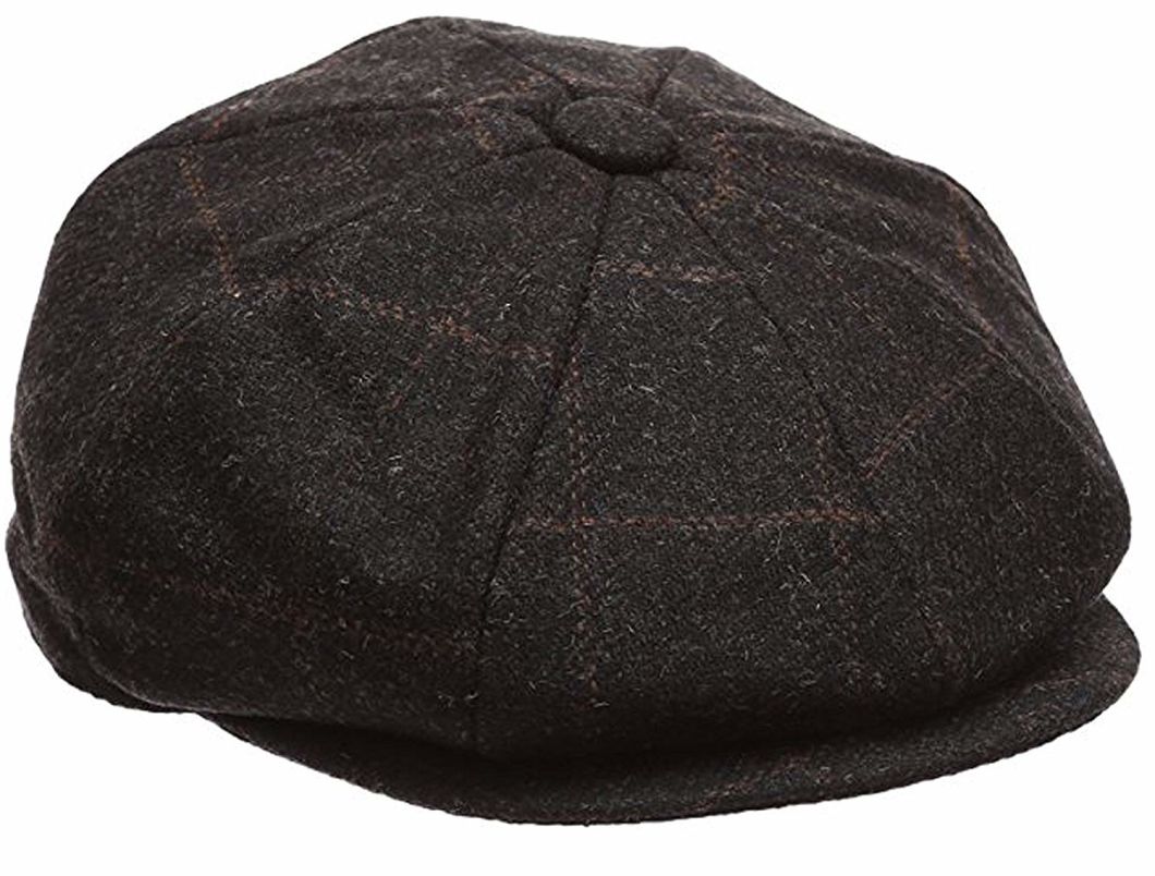 BSCI Audit Custom Classic 8 Panel Wool Blend Newsboy Snap Brim Collection Beret Formal Hat