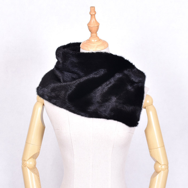 Wholesale Custom Winter Warm Fashion Soft Women Mink Fur Snood Snood Winter
