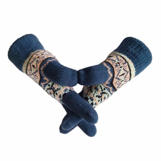 BSCI Audit Custom Warm Winter Colorful Women and Kids Knit Gloves