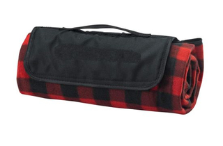 100% Polyester PVC Protection Roll up Fleece Picnic Blanket