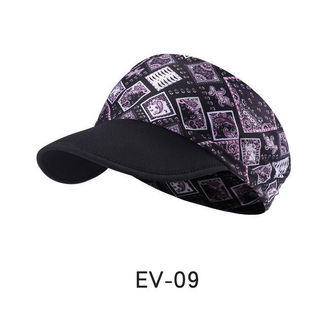 Summer Foldable Sun Protect Soft Visor Cap Without Crown for Running Riding Outdoor Sports