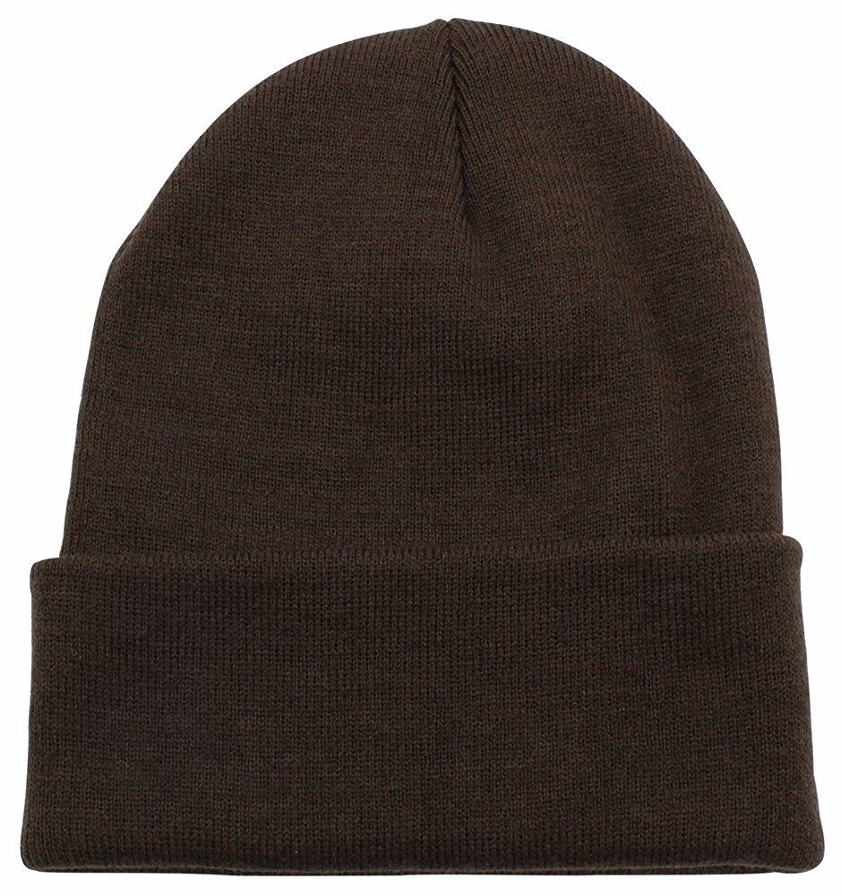 Wholesale Custom Unisex Cuffed Blank Plain Skull Knitted Mans Beanie Hat