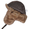 Winter Trapper Pilot Aviator Knit Russian Ushanka Leather Bomber Hat