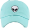 Alien Embroidered Polo Style 6-Panel Baseball Adjustable Green Cap