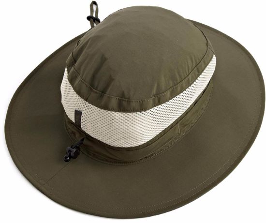 Adjustable Nylon Sun Protection Summer Wide Brim Mesh UV Hat