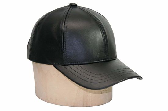 100% Genuine Leather Crown Adjustable Classic Cowhide Leather Cap Hat