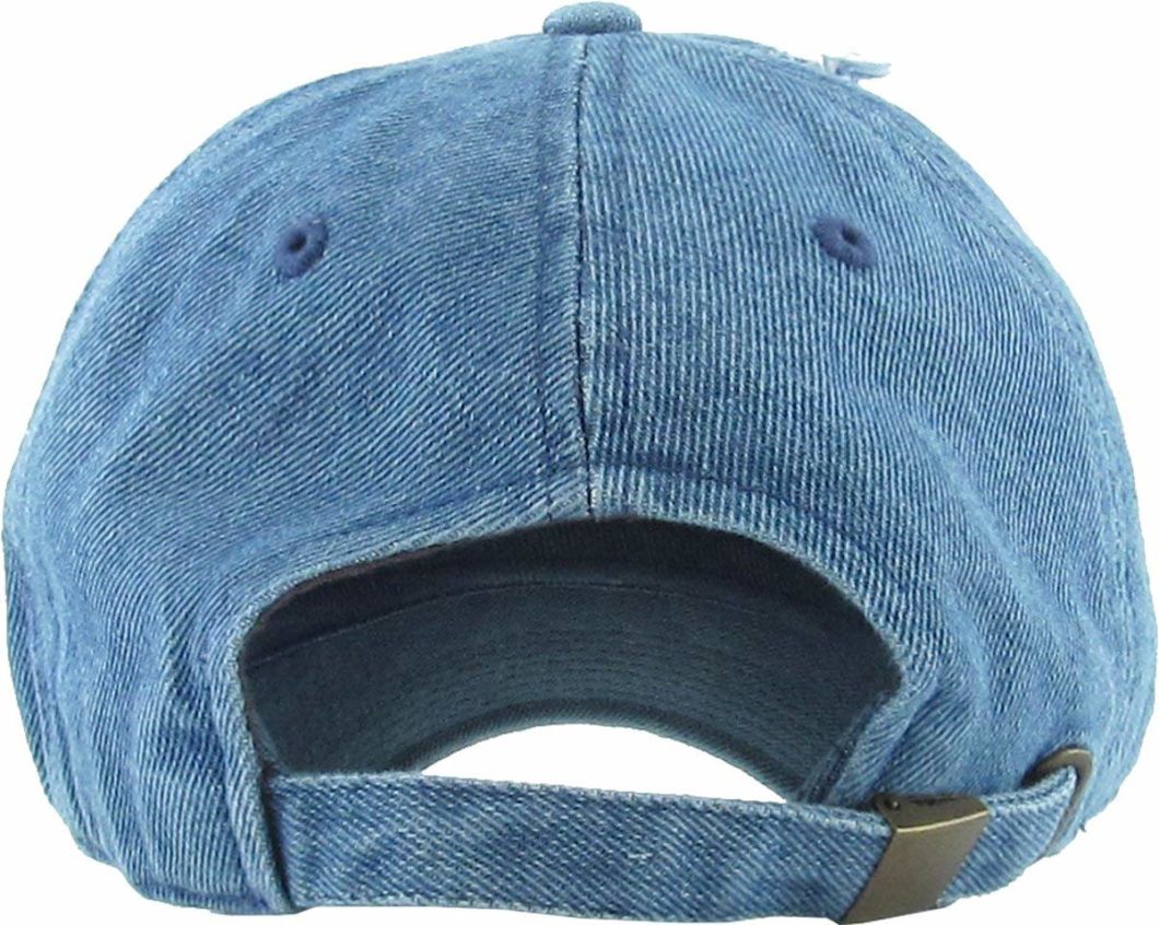 BSCI Audit Custom Adjustable Washed Cotton Dad Hat Polo Style Denim Baseball Cap