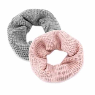 BSCI Audit Polyester Winter Warm Windproof Knit Elastic Kids Snood Scarf