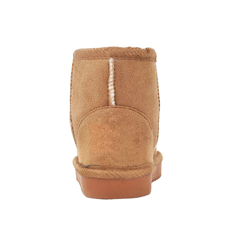 Kids Anti Rubber Sole Casual Fashion Winter Wool Short Tube Snow Warm Boots