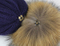 Acrylic Chunky Slouchy Beanie Knitted Fur POM Custom Bobble Hat