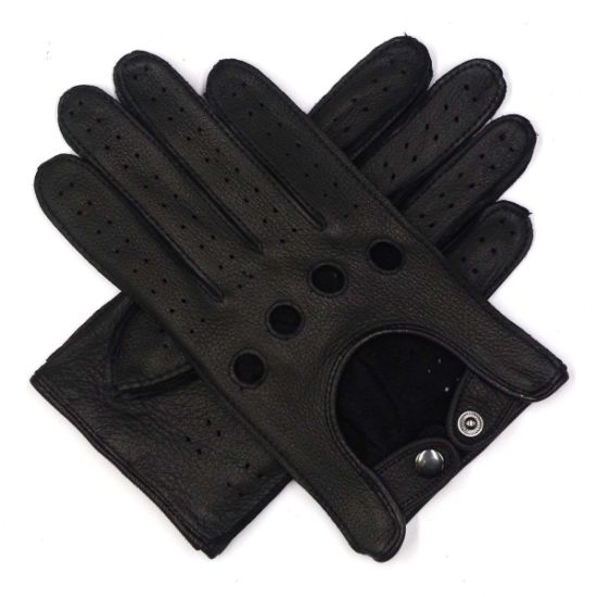 Mens Leather Driving Gloves with 100% Soft Shell Italian Deerskin