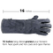 Custom Heat Resistant Leather Welding Gloves with Long Sleeve and Insulated Cotton Lining