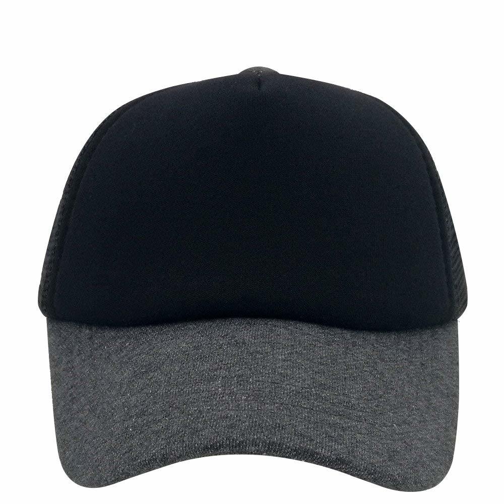 Custom 100% Cotton Adjustable Unisex Plain Mesh Trucker Blank Cap