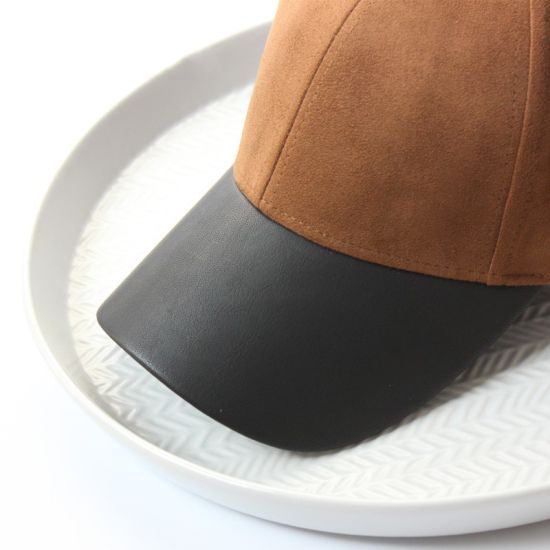 Blank Ladies Polyester Faux Suede New Arrival Camel Baseball Suede Cap