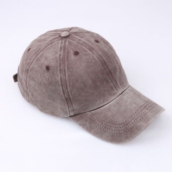 BSCI Audit Adjustable Plain Distressed Dyed Washed Cotton Baseball Cap