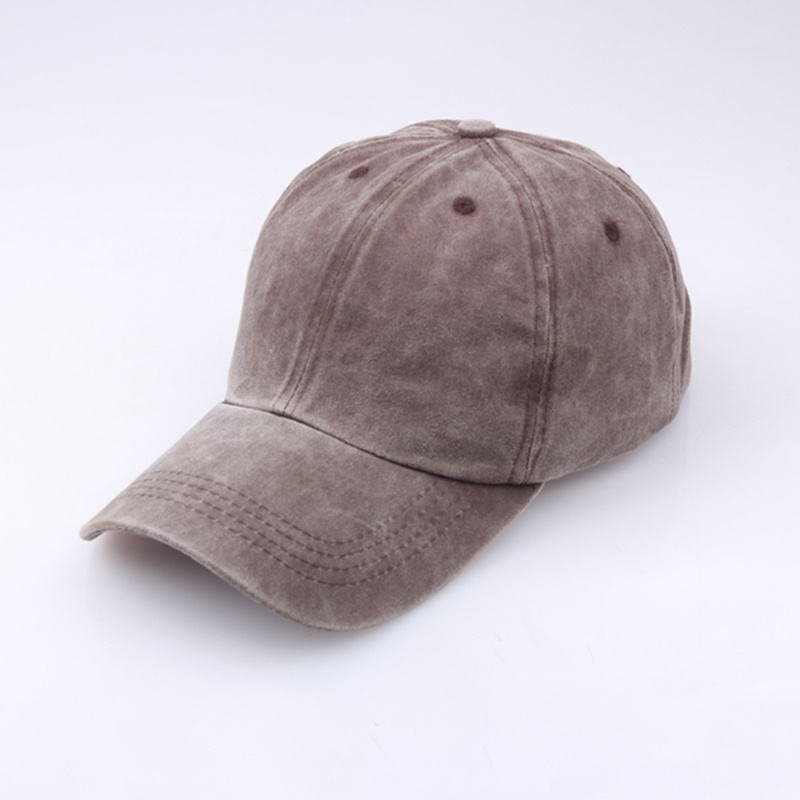 BSCI Audit Adjustable Plain Distressed Dyed Washed Cotton Baseball Cap