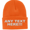 100% Acrylic Knitted Custom Beanie Hat with Designed Embroidered Logo